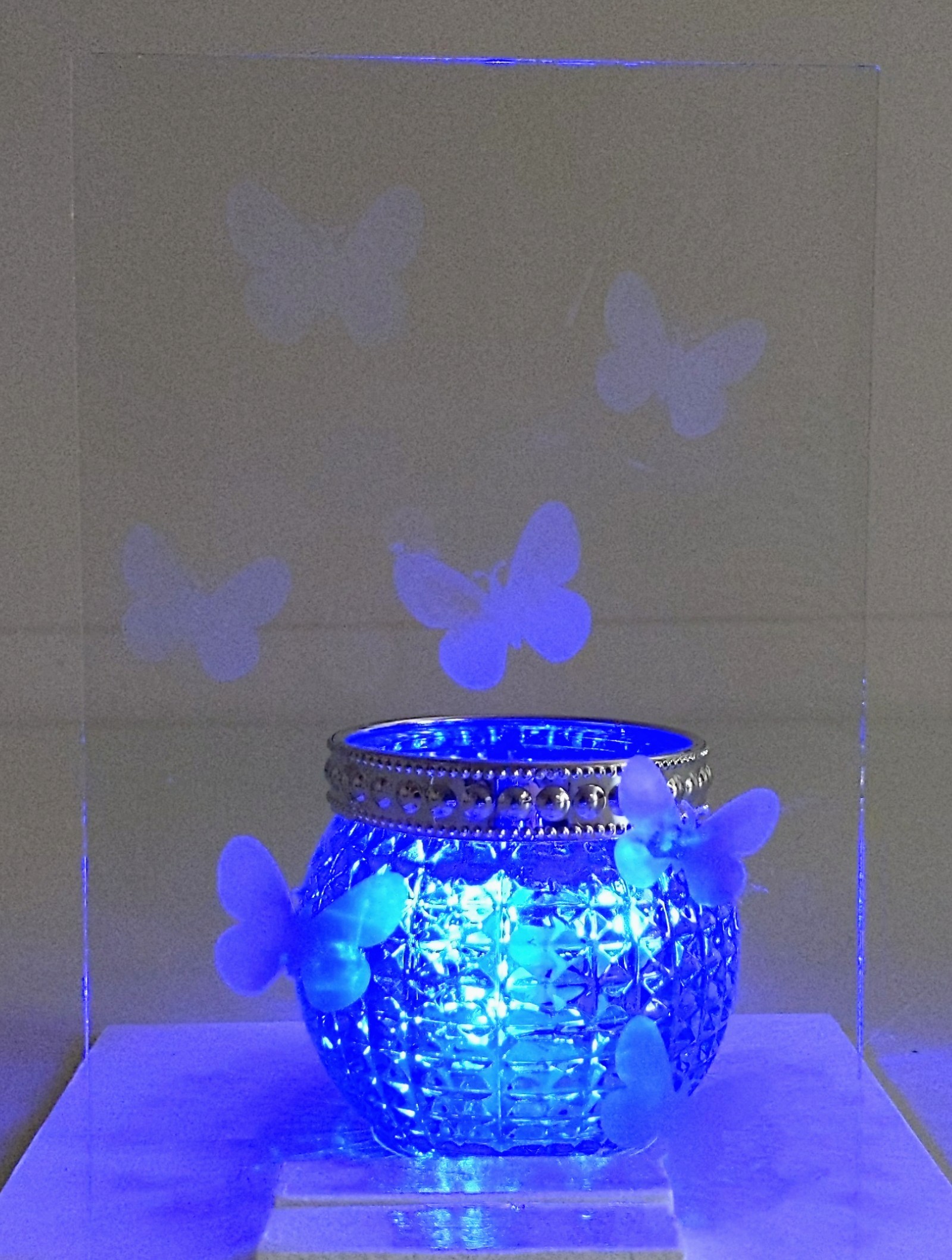 Etched Glass Accent Light Bay County Library System